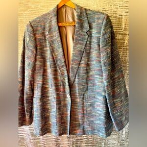 Linen Scandinavian vintage blazer